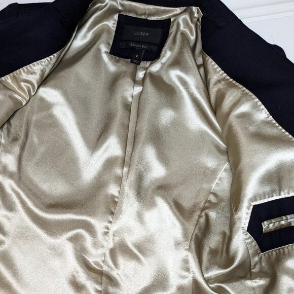 🎉Host Pick🎉 J. CREW Schoolboy Navy Wool Blazer SZ 2 - Picture 11 of 15